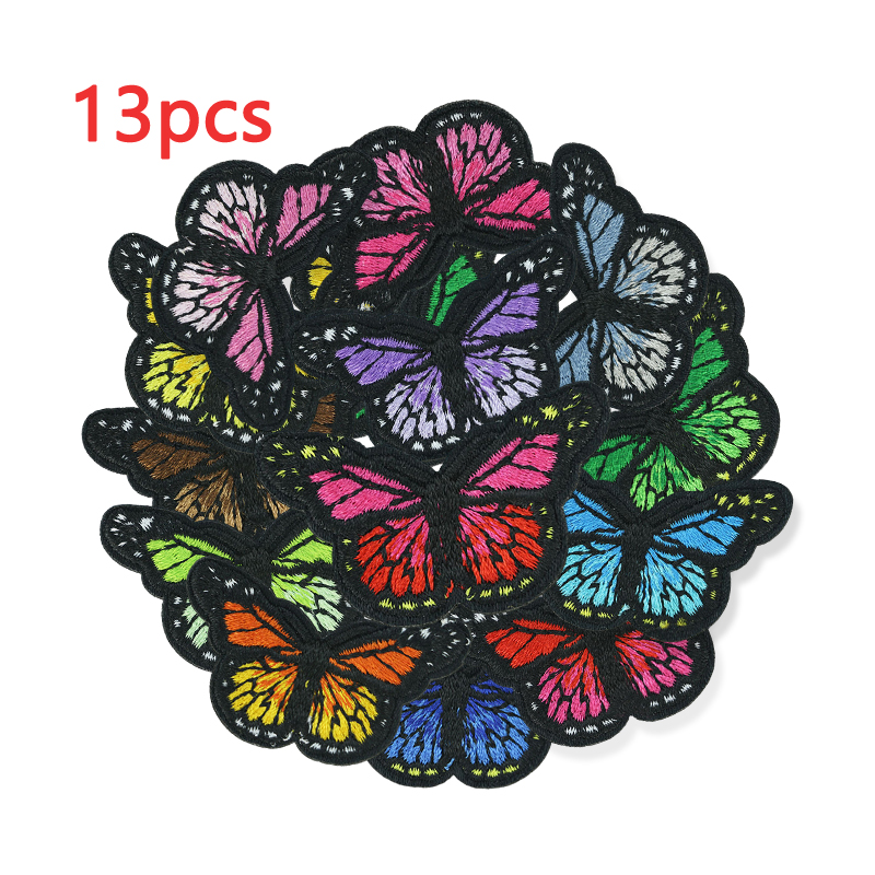 Streetwear Brand Stickers - 13pcs 많은 나비 패치 의류 팩에