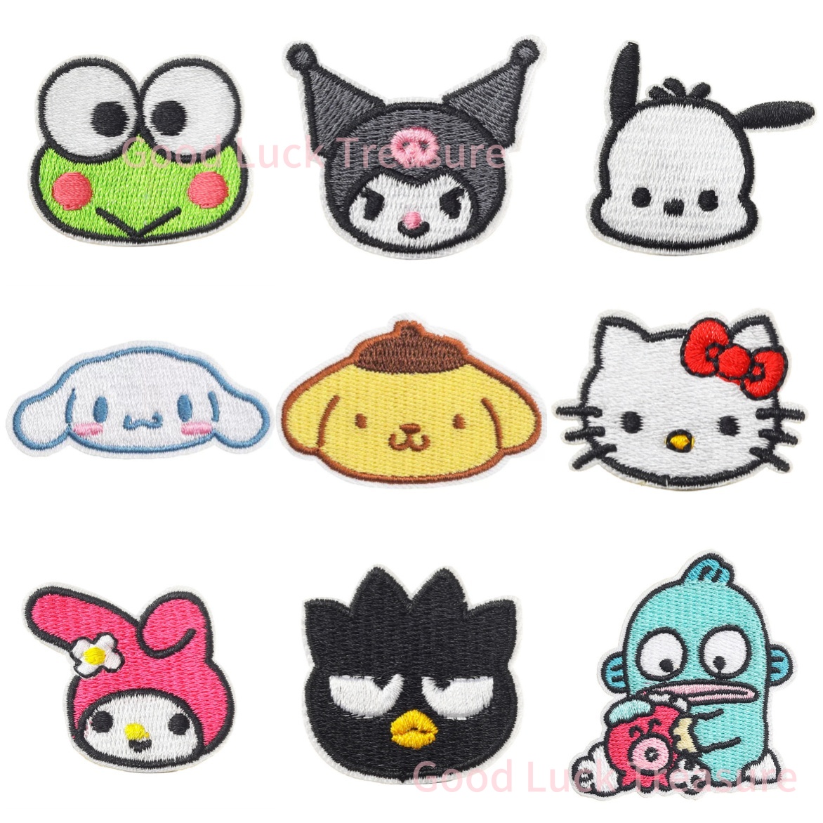 Streetwear Brand Stickers - 새로운 Sanrio Kawaii 자수 아이언 온