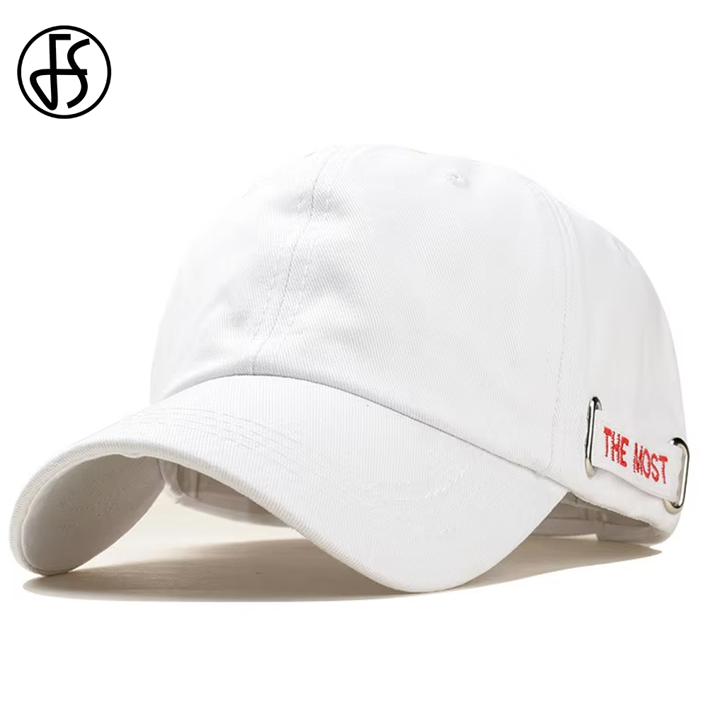 Streetwear Brand Hats - FS 블랙 화이트 코튼 streetwear 야구