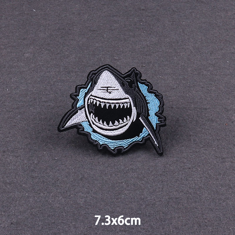 펑크 동물 상어 DIY 의류에 대한 가용성 패치 의류에 - Streetwear Brand Stickers 리뷰 및 가격