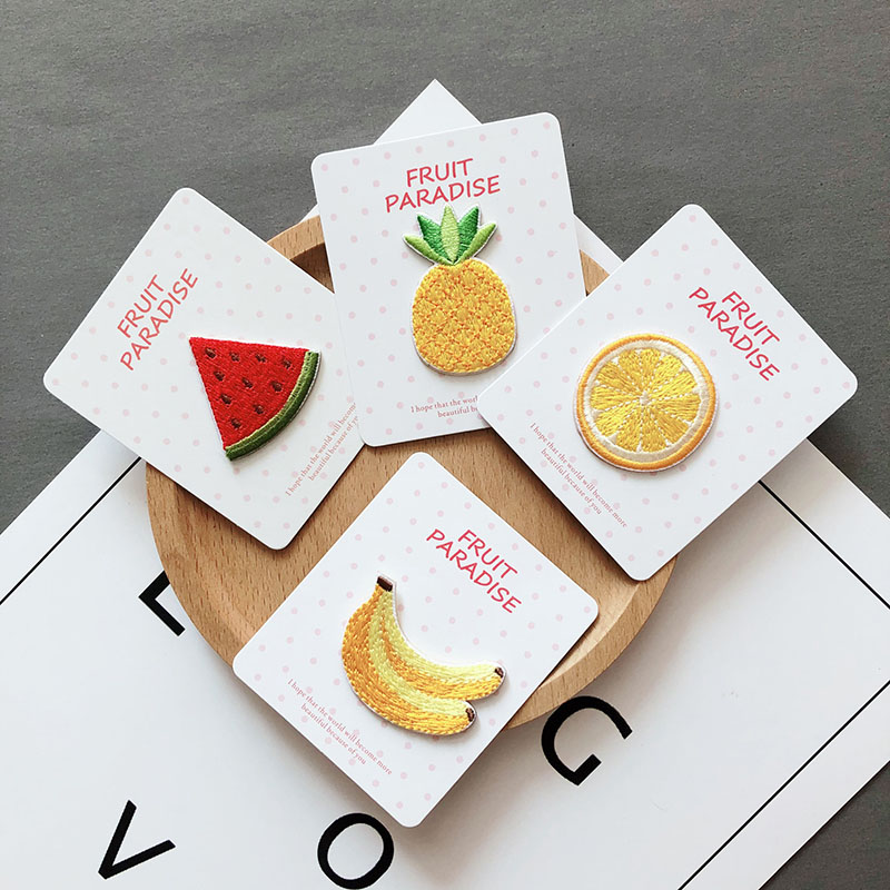 AHYONNIEX 복숭아 사과 과일 자수 패치, 가방  - Streetwear Brand Stickers 리뷰 및 가격
