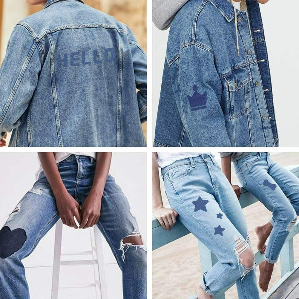20Pcs 데님 컷 조각 철 패브릭 패치에 DIY 직사 - Streetwear Brand Stickers 리뷰 및 가격